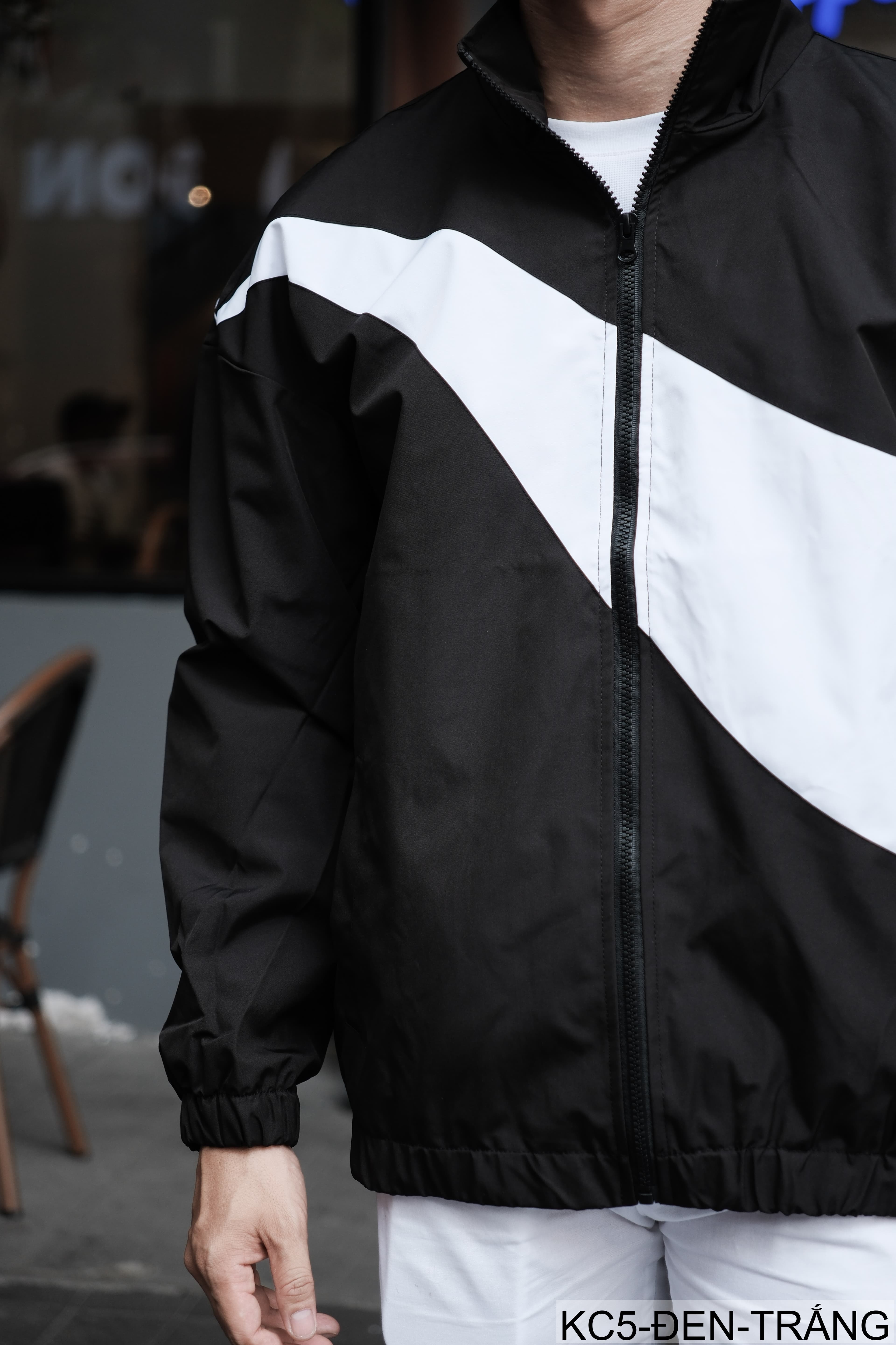 KC5 - Áo jacket nam phối màu thời trang xuân thu chống gió dễ phối đồ - ảnh 2