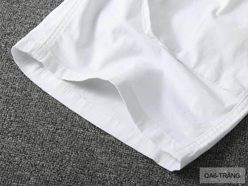 QA6 - Quần short nam dáng rộng phong cách Hàn Quốc, chất cotton thoáng mát, ống đứng, 5 tấc, có túi kéo - ảnh 10