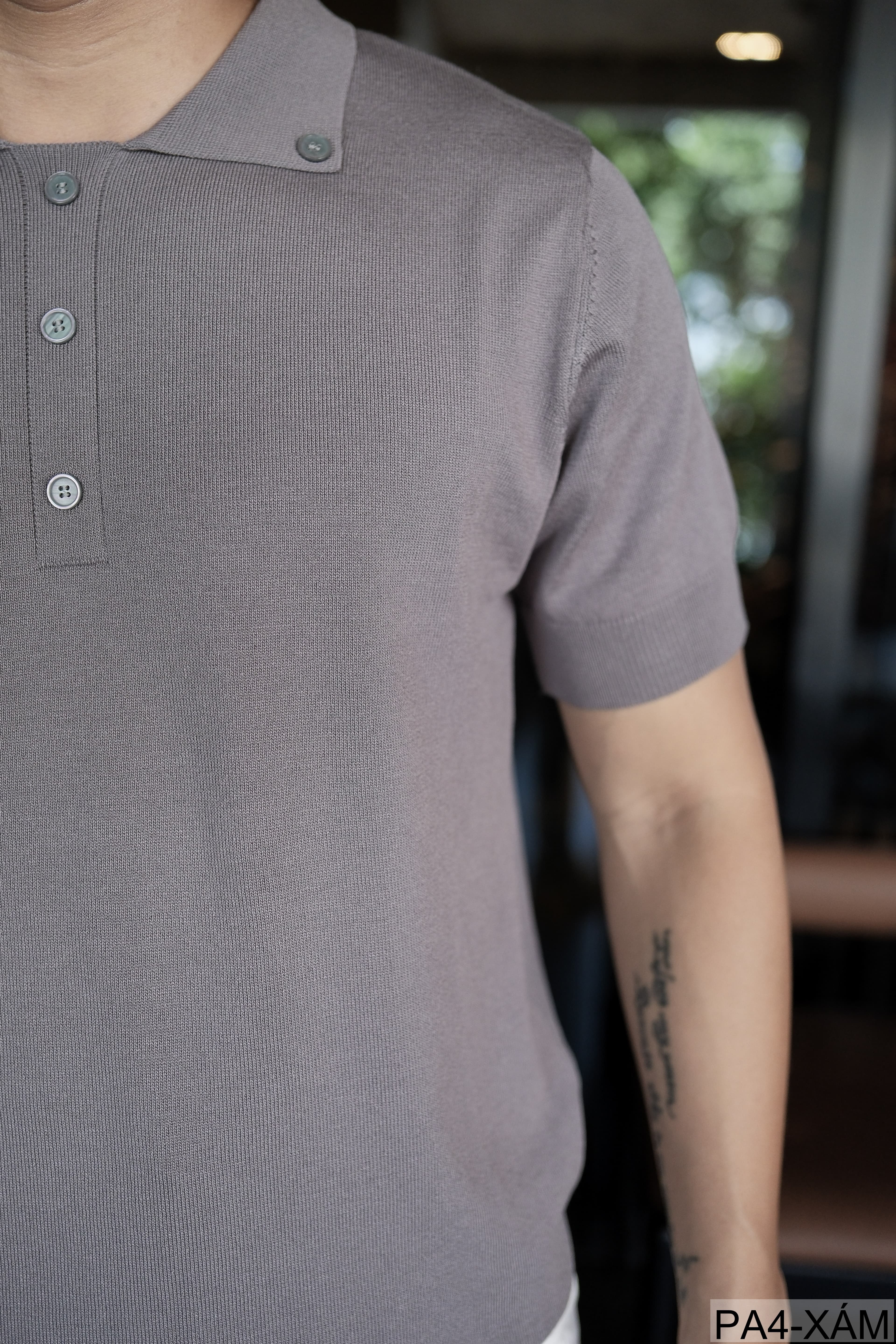PA4 - Áo Polo Tay Ngắn Phong Cách Retro Mỹ Dáng Rộng, Chất Liệu Mềm Mại Thoáng Khí - ảnh 2