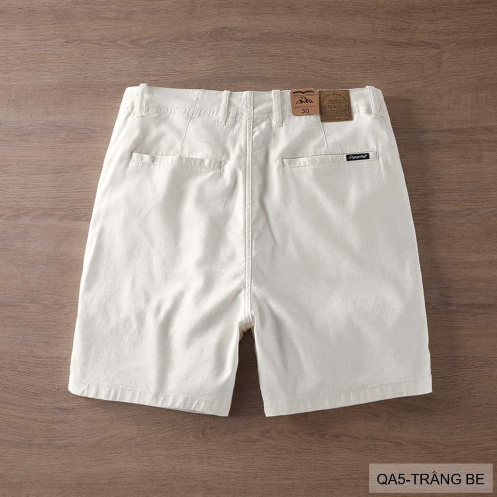 QA5 - Quần short nam ống đứng co giãn thời trang mùa hè chất vải lanh thoáng mát - ảnh 6
