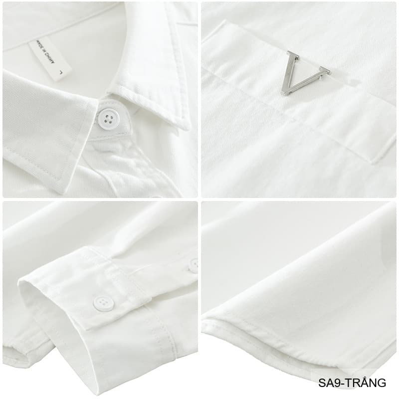 SA9 - Áo sơ mi nam dài tay phong cách Nhật Bản, chất cotton mềm mại, form rộng thoải mái - ảnh 5
