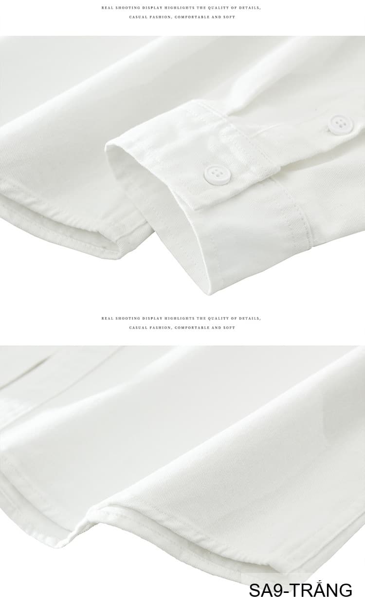 SA9 - Áo sơ mi nam dài tay phong cách Nhật Bản, chất cotton mềm mại, form rộng thoải mái - ảnh 7
