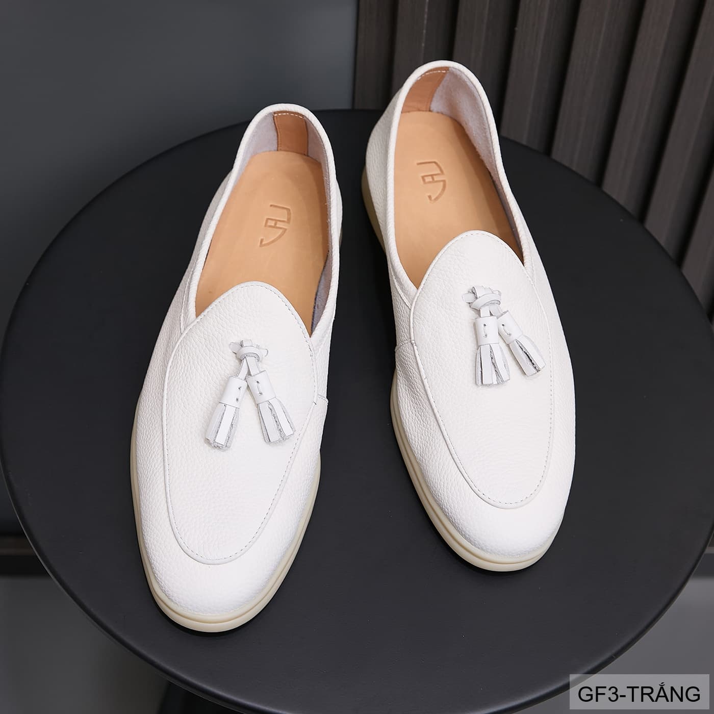 GF3 - Giày lười nam da bò thật, thiết kế tua rua, phong cách tối giản - ảnh 10