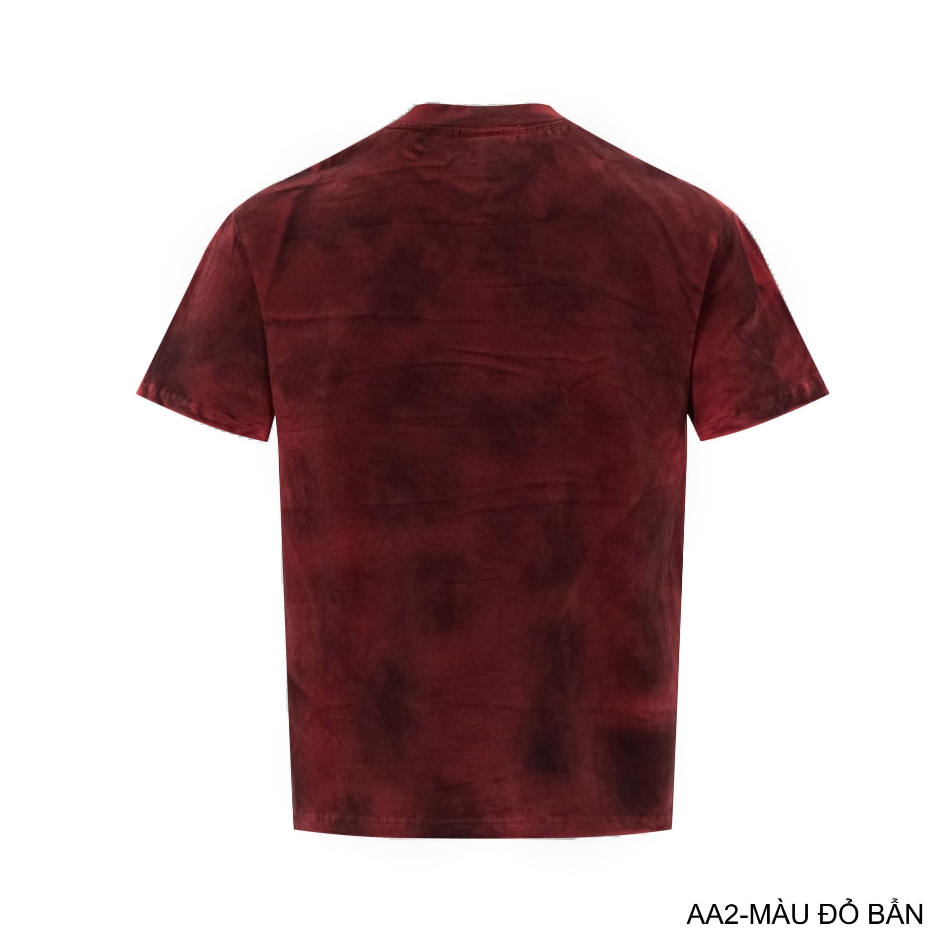 AA2 - Áo thun nam cổ tròn tay ngắn phong cách retro streetwear, chất cotton mềm, dáng rộng, màu Xanh Bẩn & Đỏ Bẩn - ảnh 15
