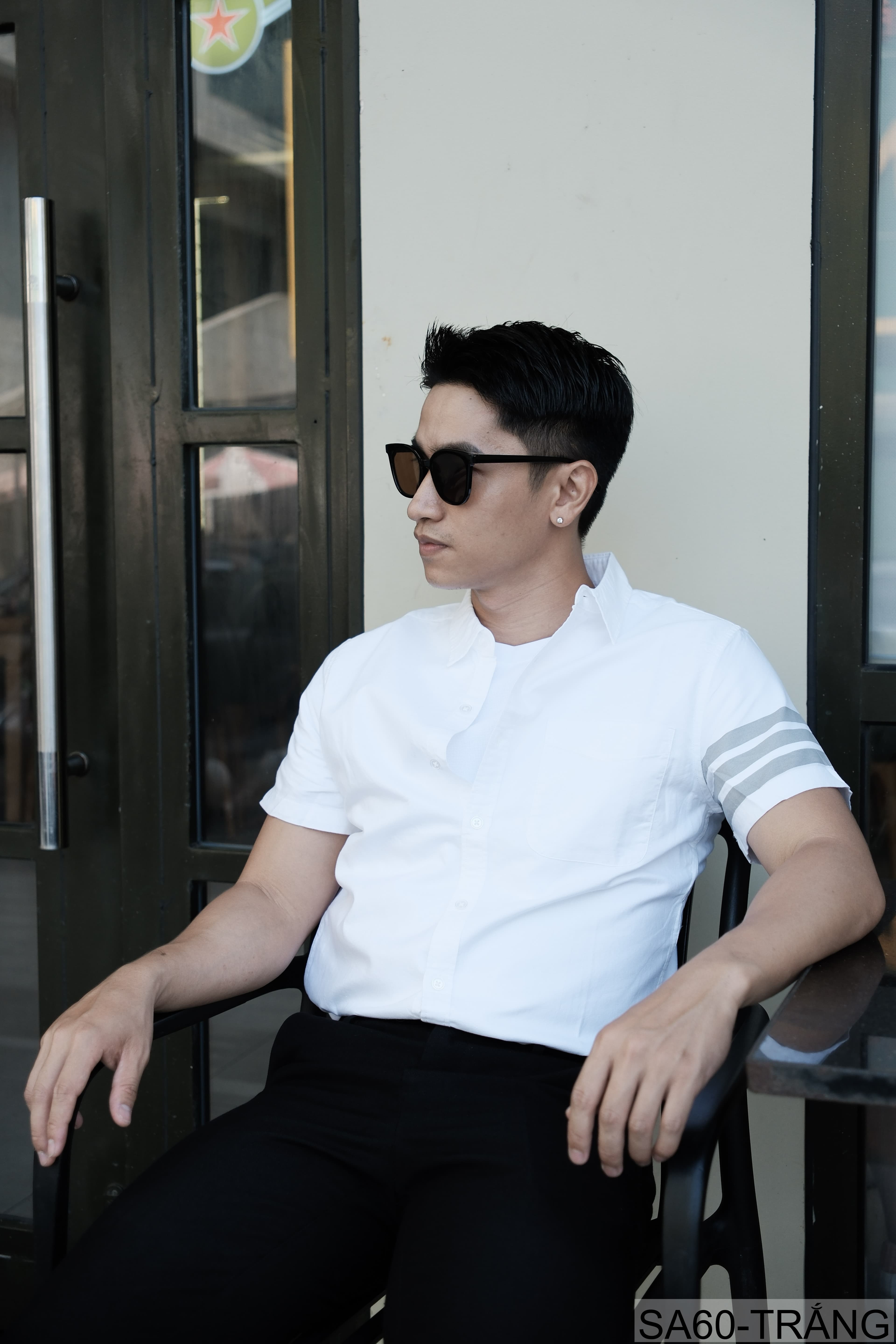 SA60 - Áo Sơ Mi Nam Tay Ngắn Phong Cách Nhật Bản Chất Cotton Thoáng Mát Đa Dụng - ảnh 7