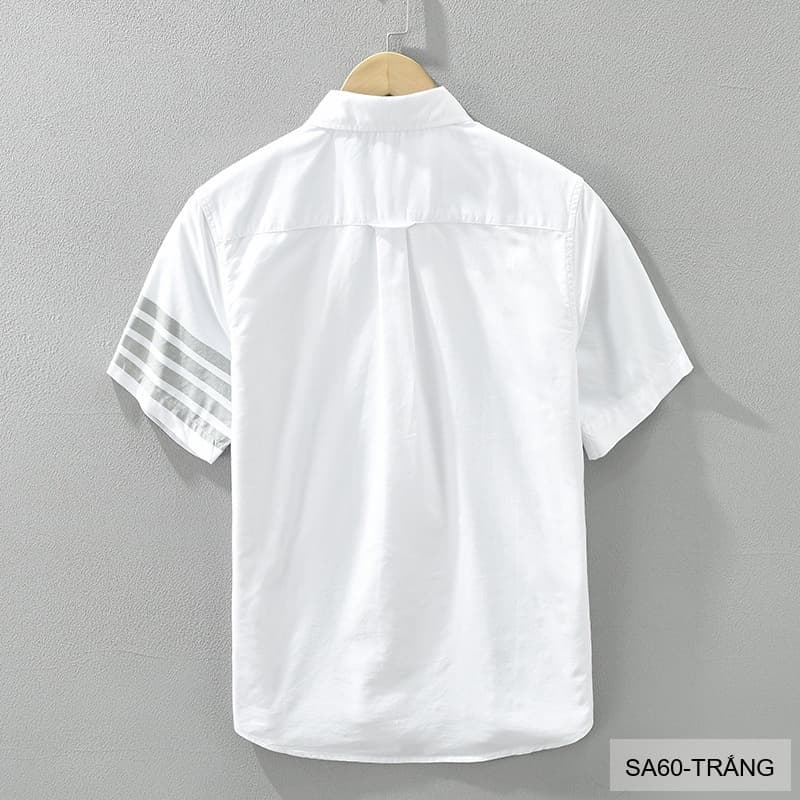 SA60 - Áo Sơ Mi Nam Tay Ngắn Phong Cách Nhật Bản Chất Cotton Thoáng Mát Đa Dụng - ảnh 11