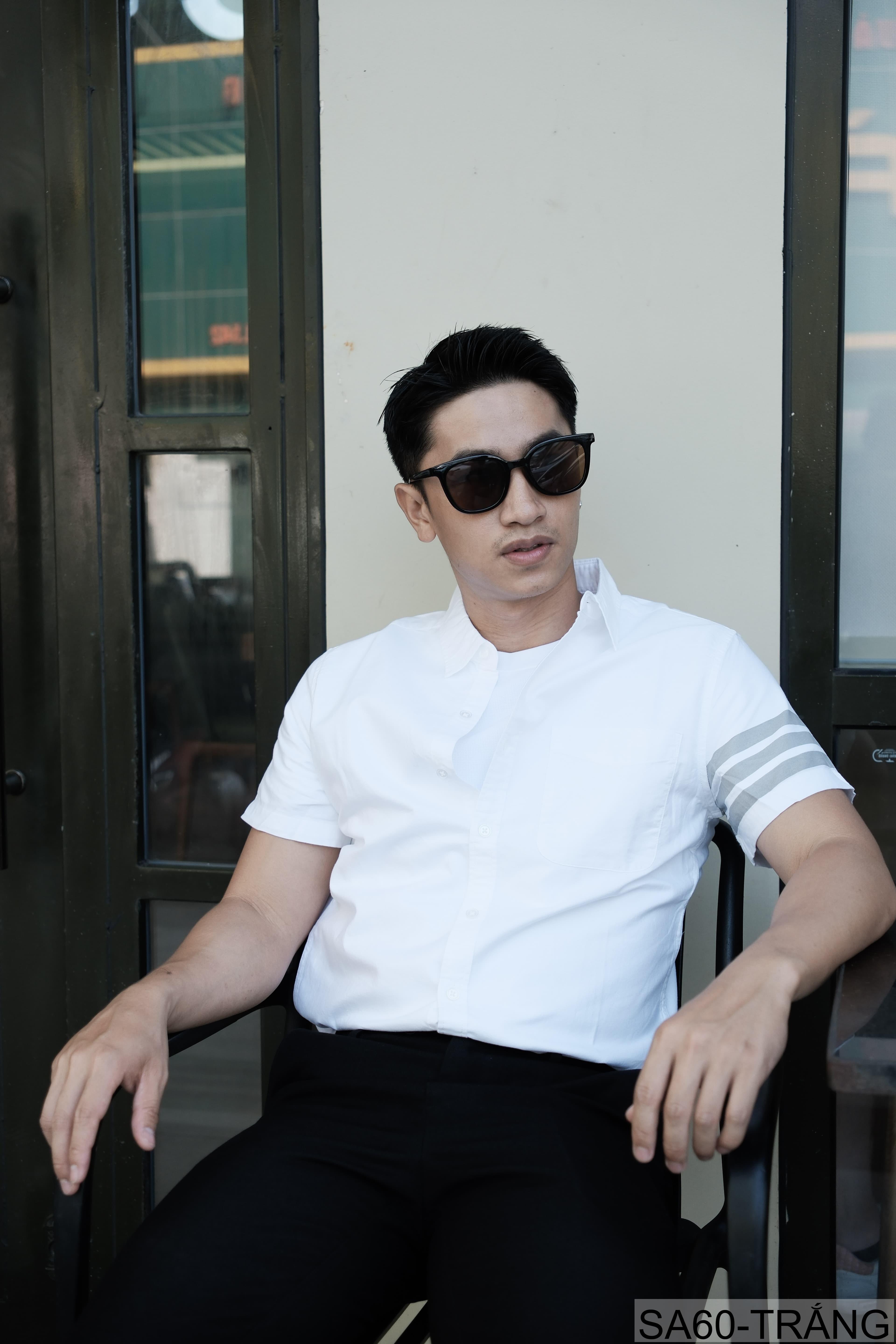 SA60 - Áo Sơ Mi Nam Tay Ngắn Phong Cách Nhật Bản Chất Cotton Thoáng Mát Đa Dụng - ảnh 8