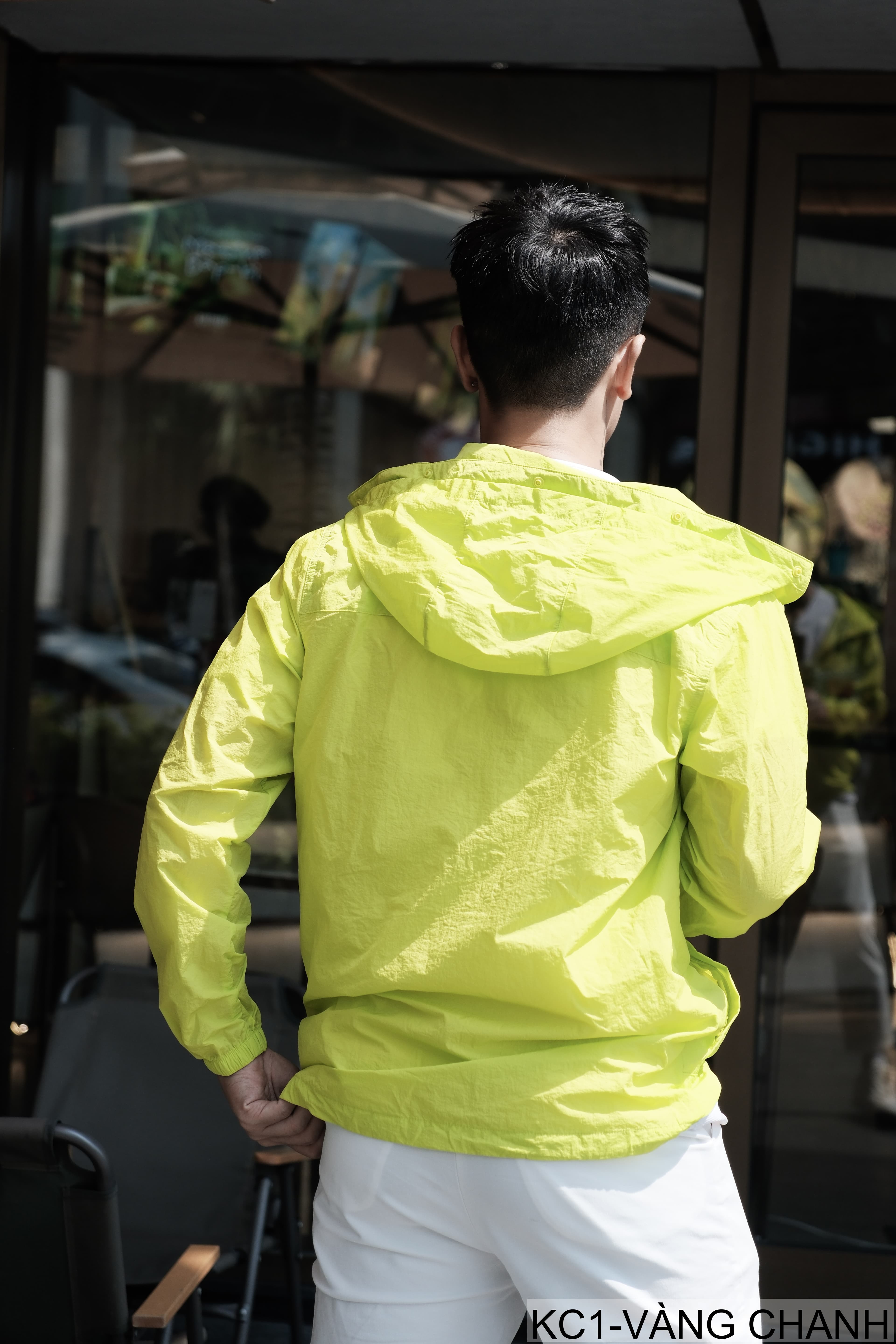 KC1 - Áo khoác chống nắng nam nữ UPF50+ siêu mỏng, thoáng khí, dáng rộng, có mũ trùm đầu - ảnh 2