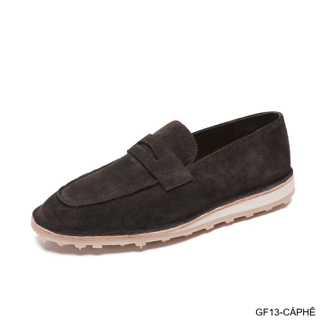 GF13 - Giày lười nam đế mềm kiểu Moccasin mùa hè - Da nubuck thoáng khí - ảnh 3