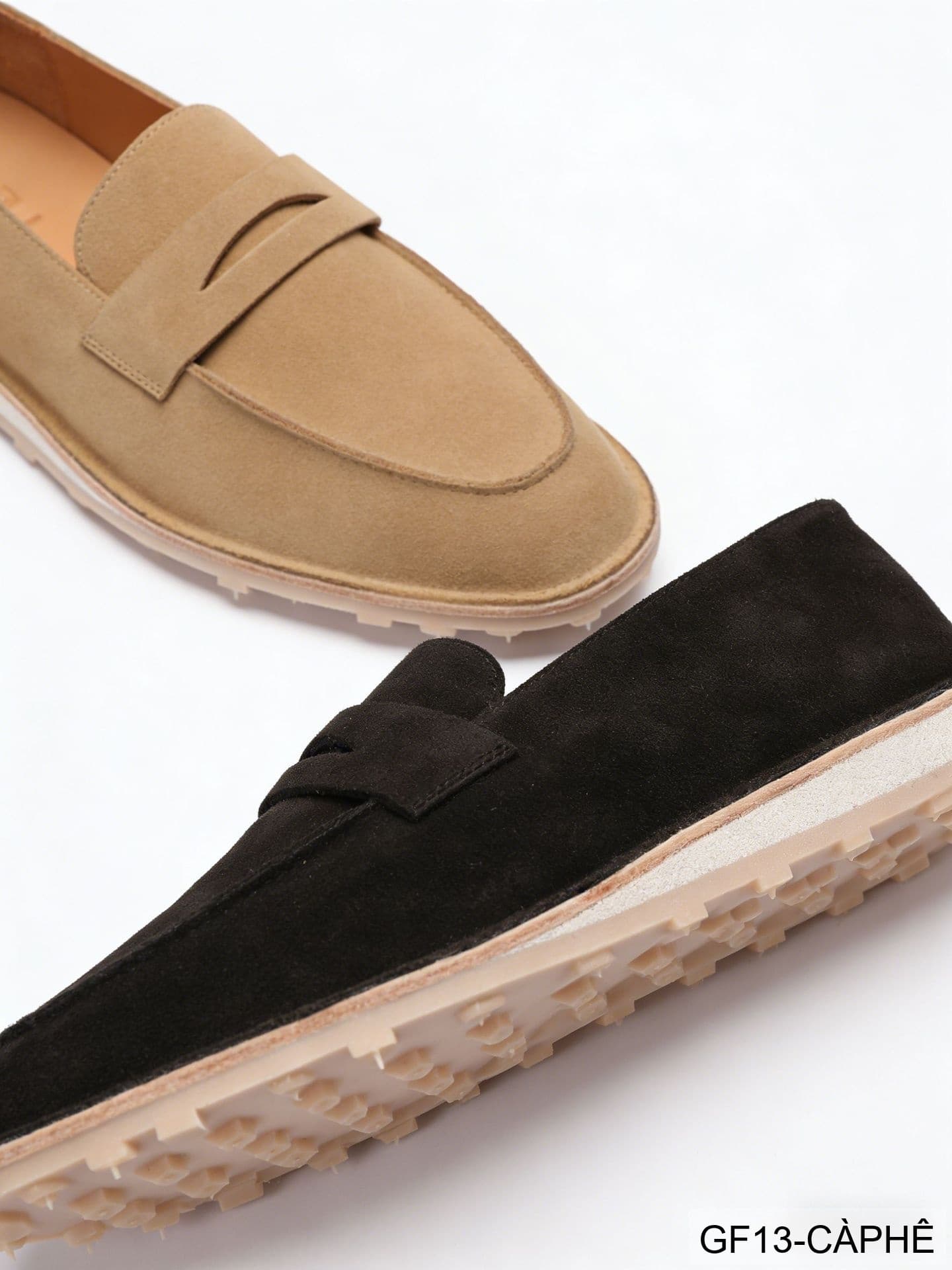 GF13 - Giày lười nam đế mềm kiểu Moccasin mùa hè - Da nubuck thoáng khí - ảnh 5