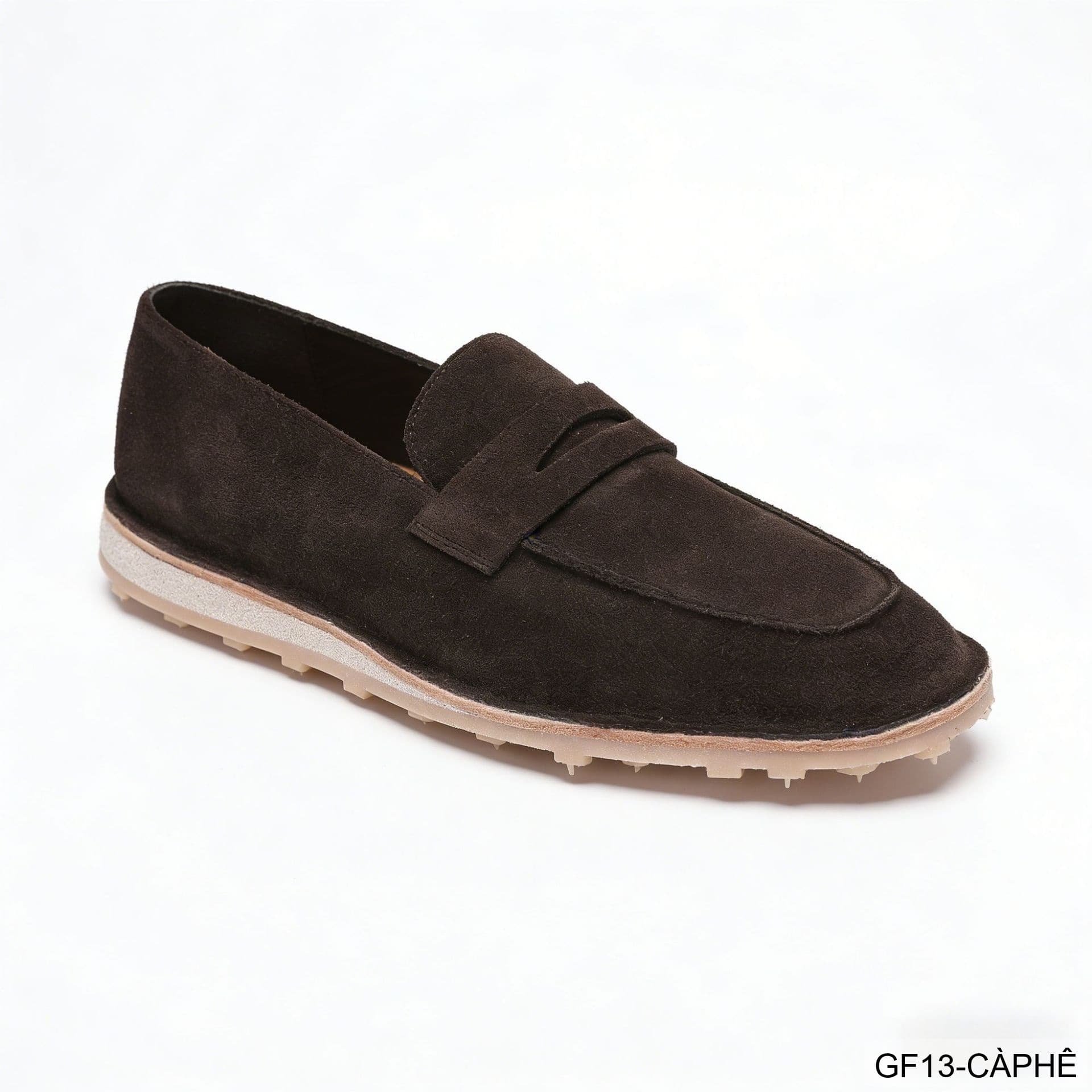 GF13 - Giày lười nam đế mềm kiểu Moccasin mùa hè - Da nubuck thoáng khí - ảnh 10
