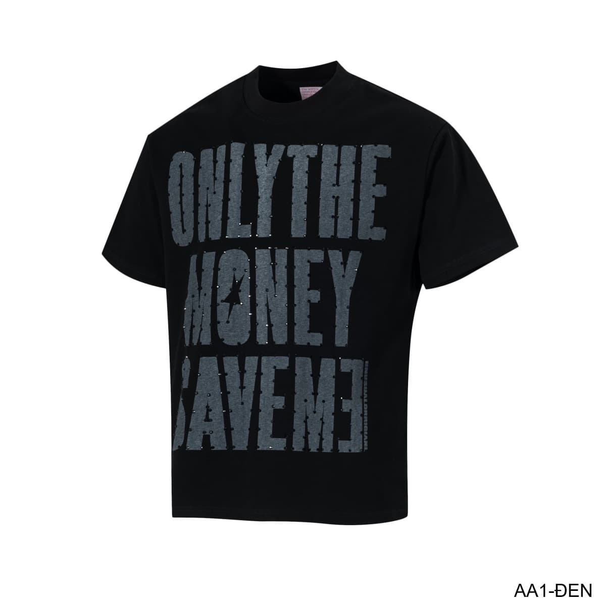 AA1 - Áo thun nam cổ tròn in chữ retro phong cách streetwear, cotton , dáng vừa vặn, 4 màu thời thượng - ảnh 10
