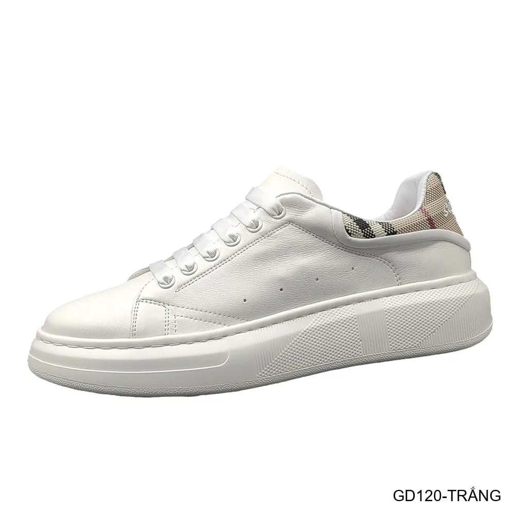 GD120 - Giày thể thao nam da bò trắng đế dày phong cách retro thời trang - ảnh 8