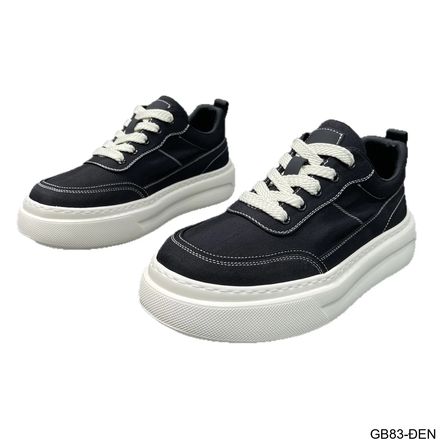 GB83 - Giày thể thao nam đế cao 3-5cm, chất liệu vải thoáng khí, phong cách thời trang Hồng Kông - ảnh 7