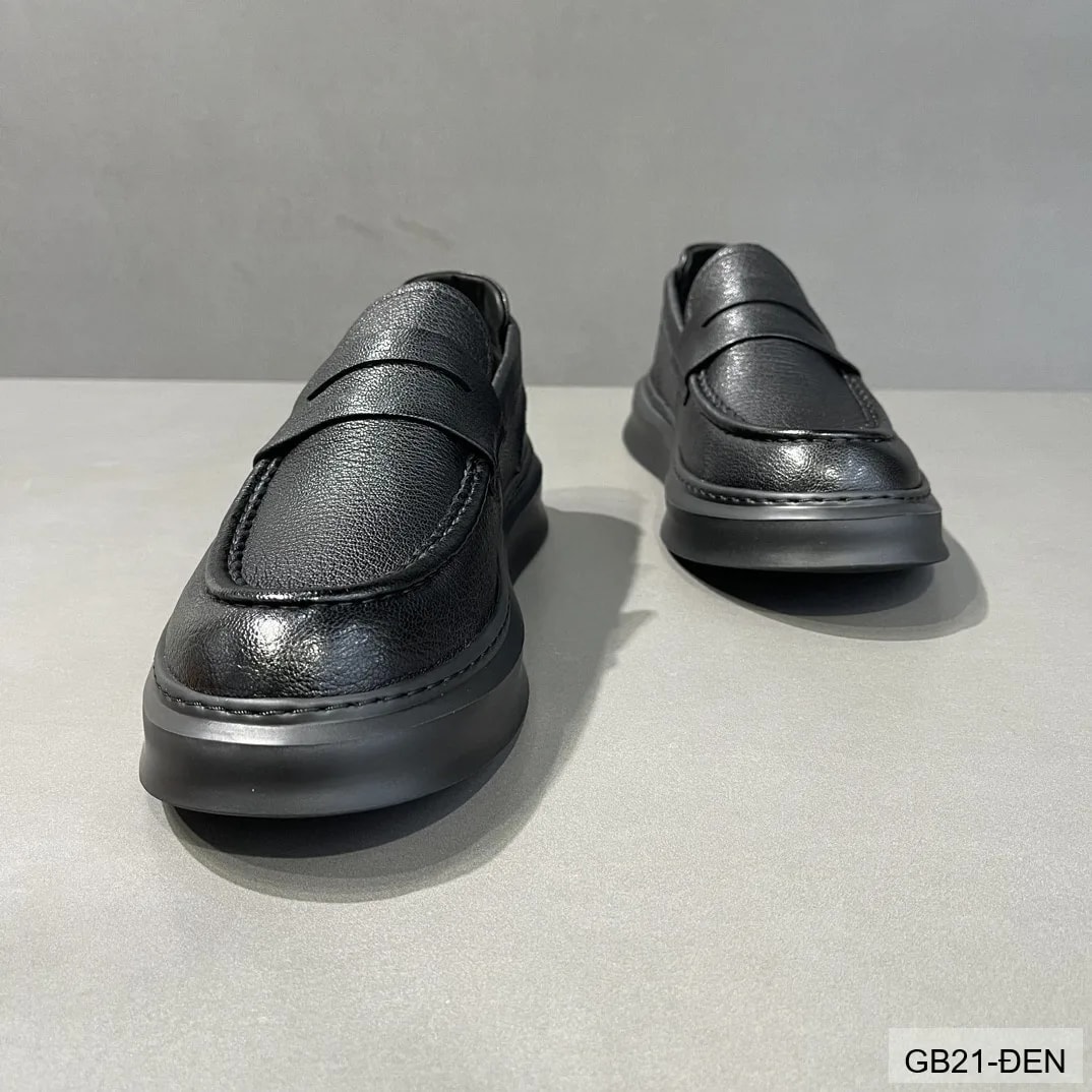GB21 - Giày lười nam mùa hè da mềm thiết kế thoáng khí - ảnh 4