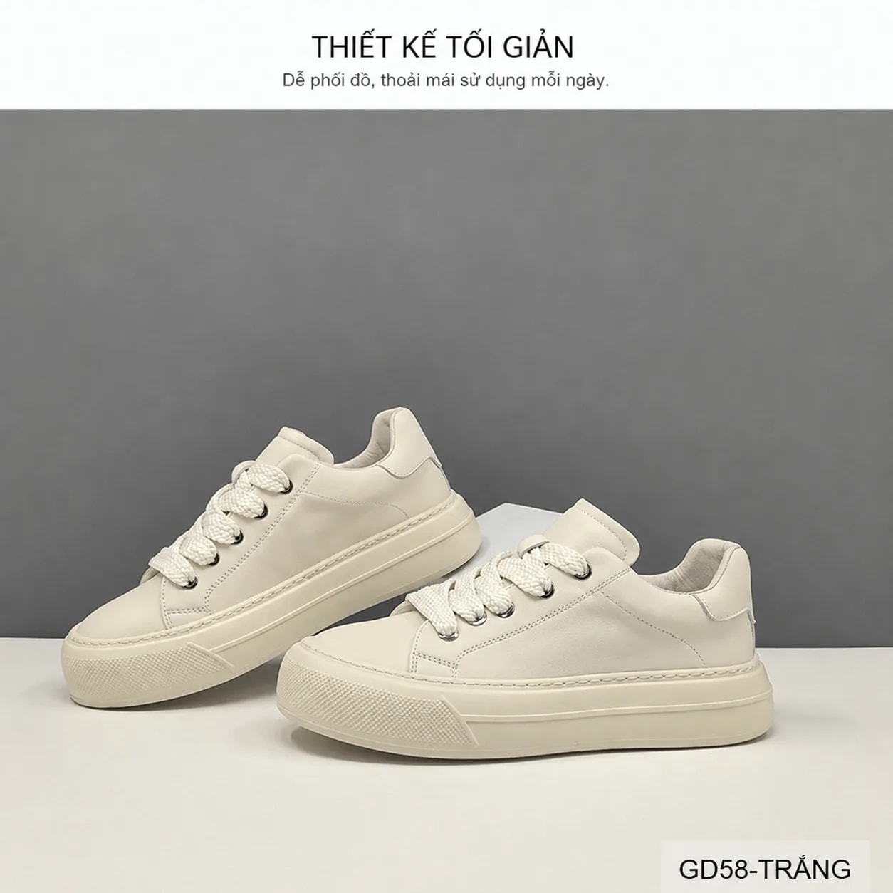 GD58 - Giày thể thao nam da bò thật đế dày phong cách Hàn Quốc thời trang - ảnh 6