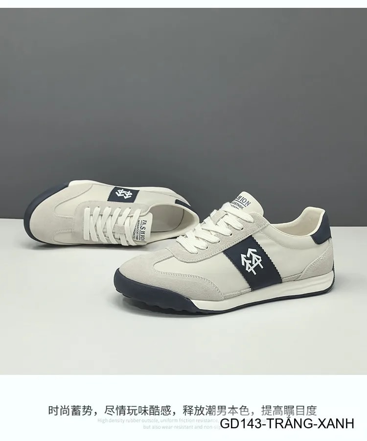 GD143 - Giày thể thao nam da nubuck phối màu khối, phong cách Hàn Quốc, đế TPU êm chân - ảnh 11