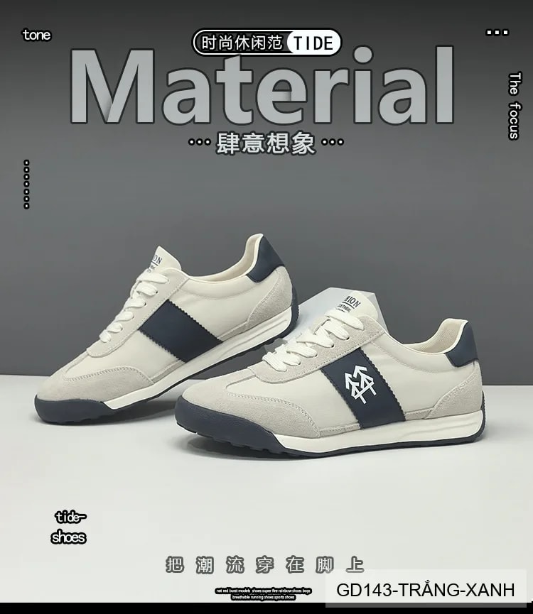 GD143 - Giày thể thao nam da nubuck phối màu khối, phong cách Hàn Quốc, đế TPU êm chân - ảnh 13