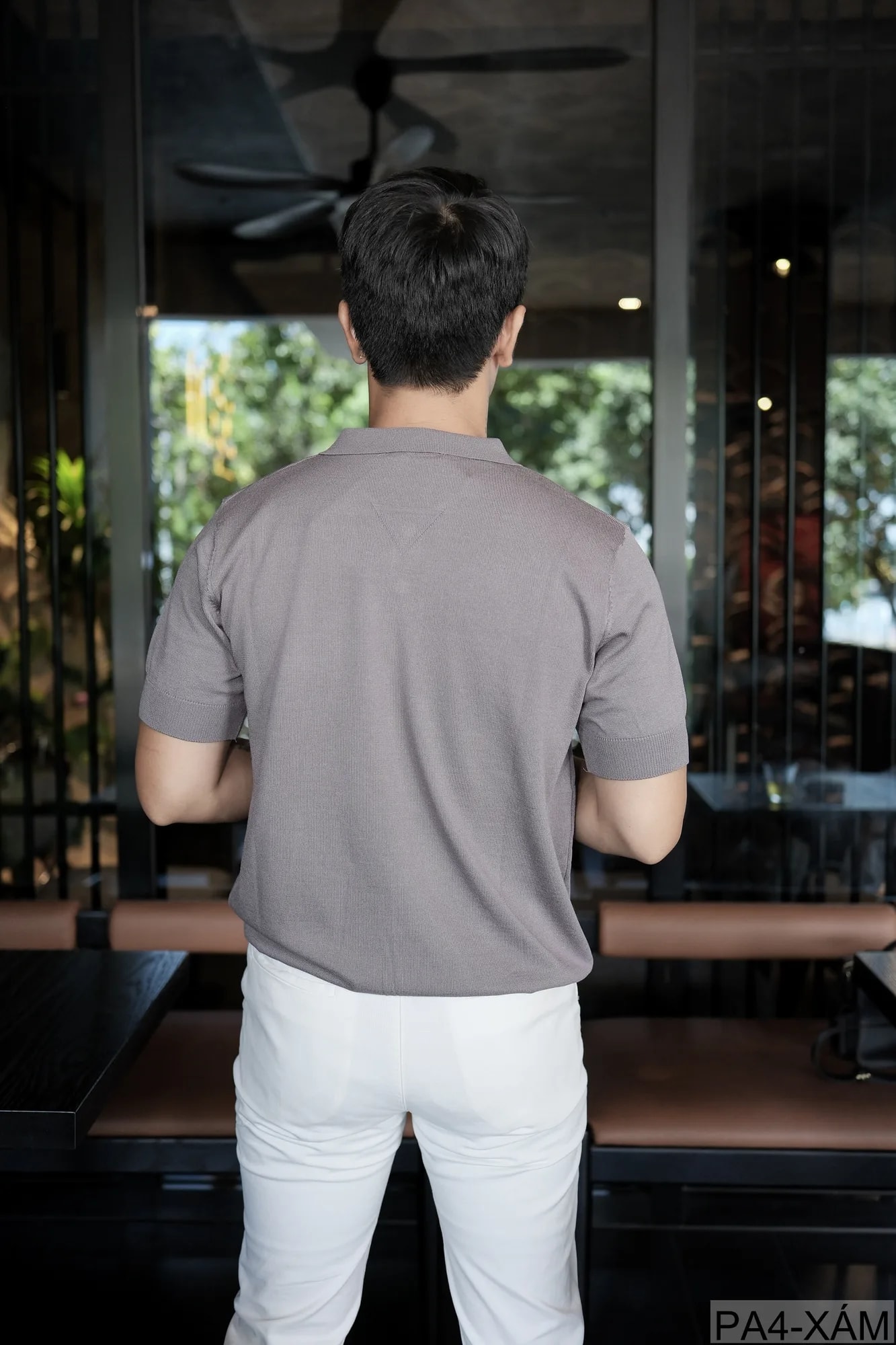 PA4 - Áo Polo Tay Ngắn Phong Cách Retro Mỹ Dáng Rộng, Chất Liệu Mềm Mại Thoáng Khí - ảnh 5