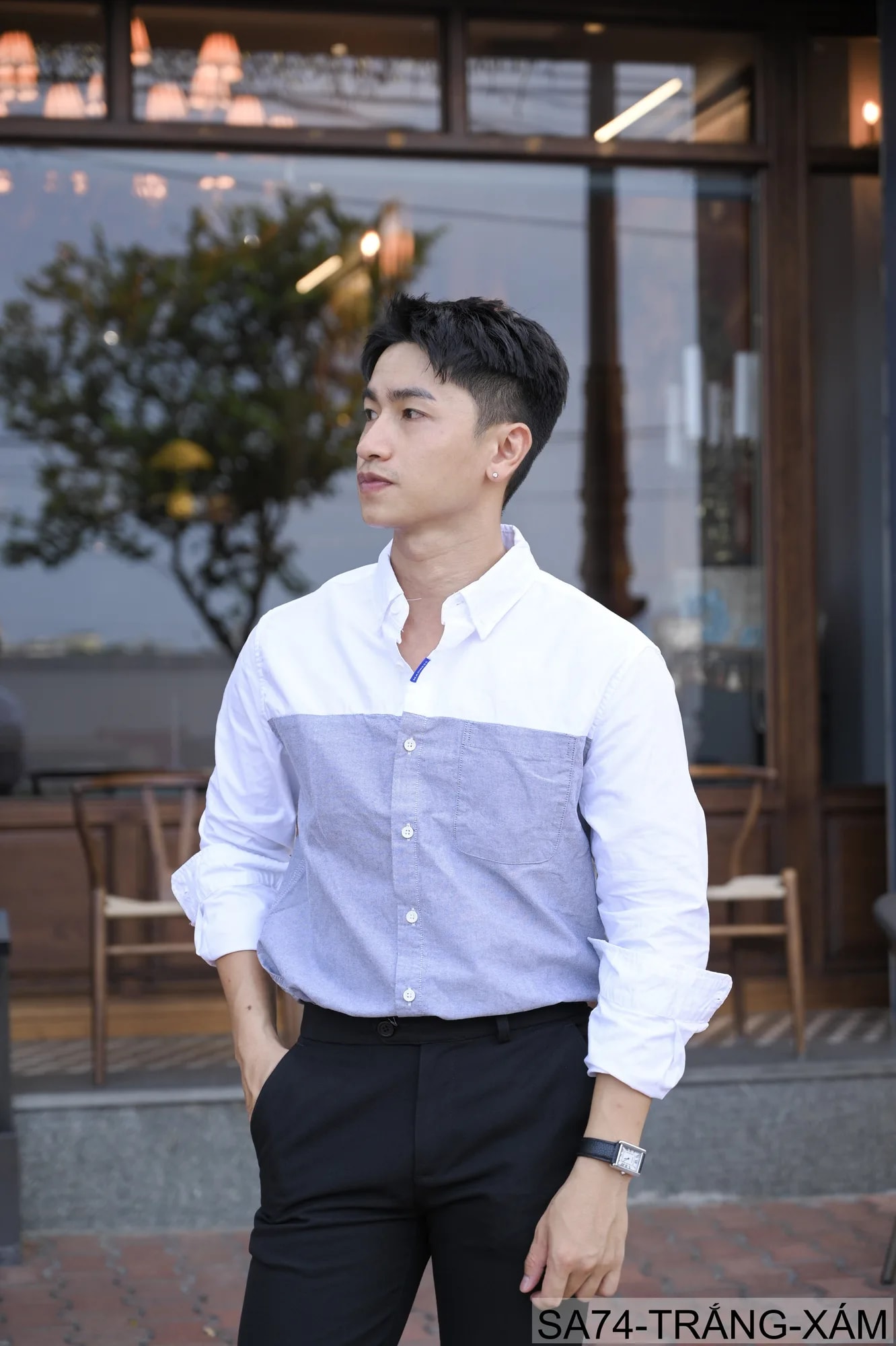 Trắng-Xám