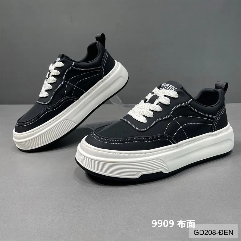 GD208 - Giày vải nam đế cao tăng chiều cao, phong cách thời trang, thoáng khí nhẹ nhàng - ảnh 4