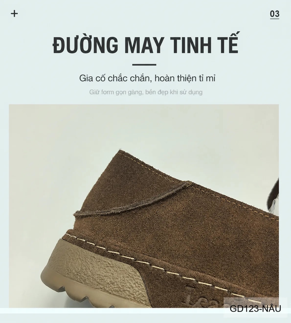 GD123 - Giày lười nam da lộn phong cách châu Âu, êm chân, thời trang casual - ảnh 8