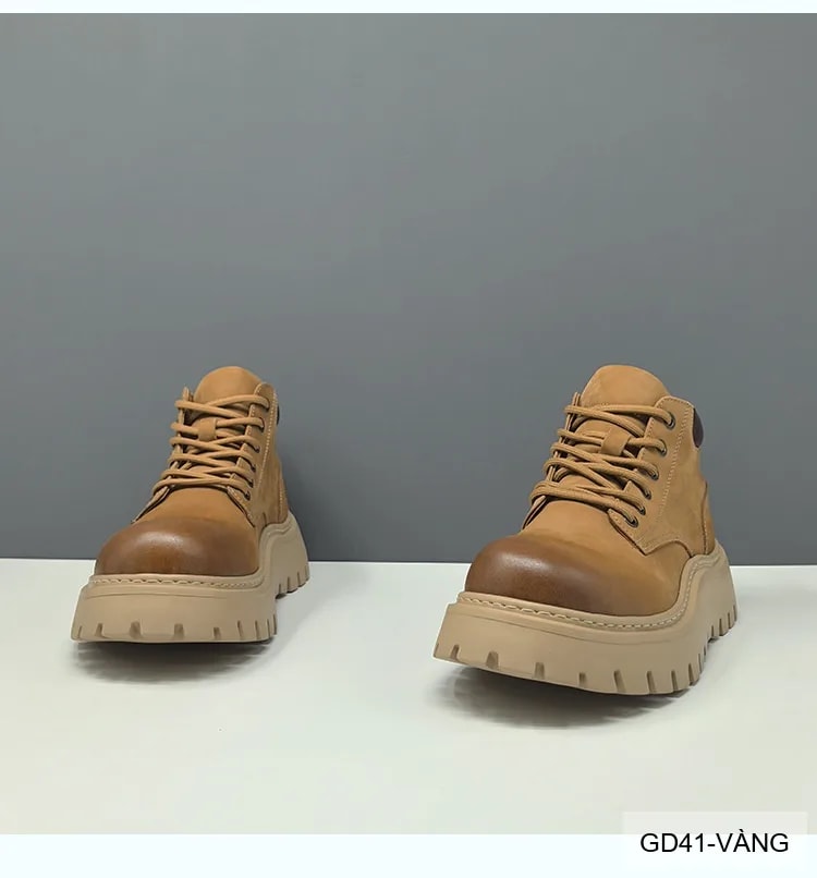 GD41 - Giày boots nam da bò thật đế dày phong cách Martin thời trang công sở và ngoài trời - ảnh 7
