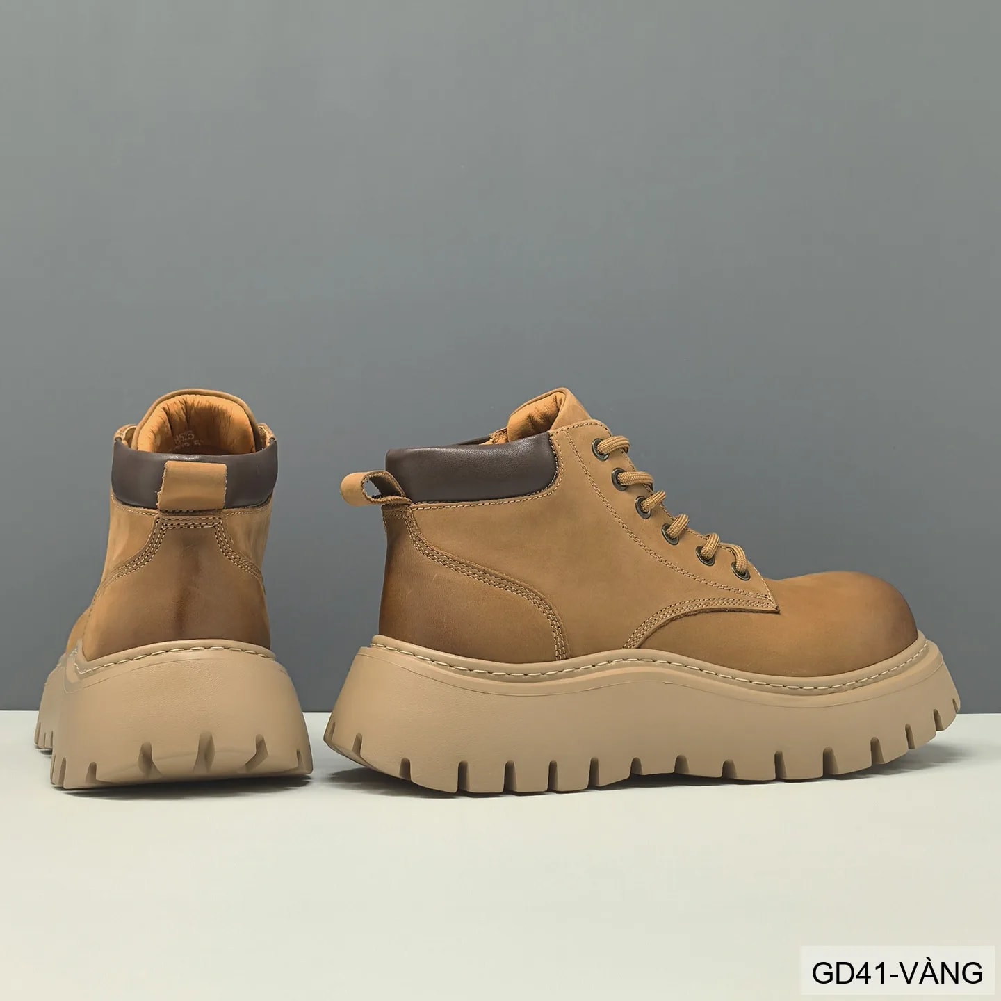 GD41 - Giày boots nam da bò thật đế dày phong cách Martin thời trang công sở và ngoài trời - ảnh 5