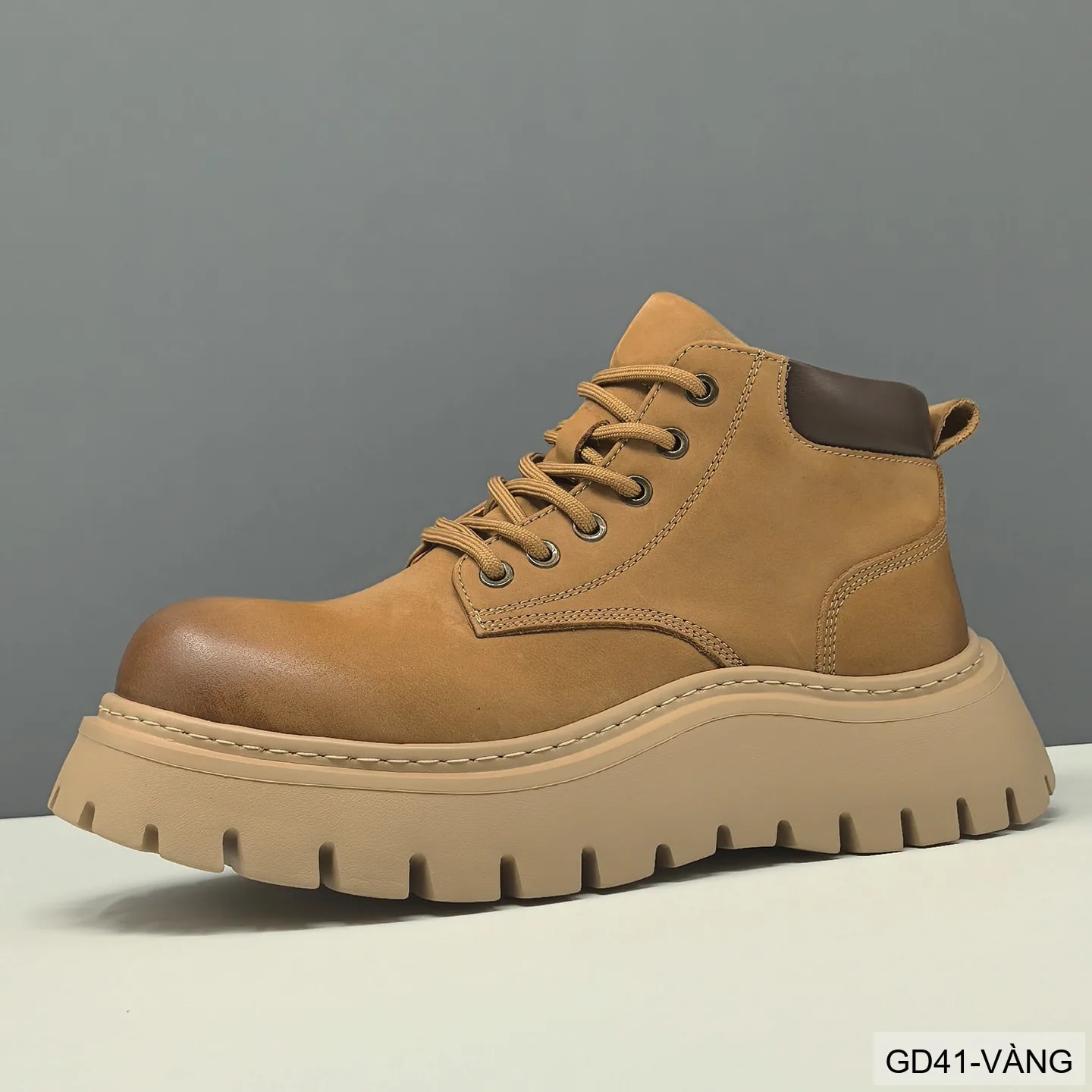 GD41 - Giày boots nam da bò thật đế dày phong cách Martin thời trang công sở và ngoài trời - ảnh 3