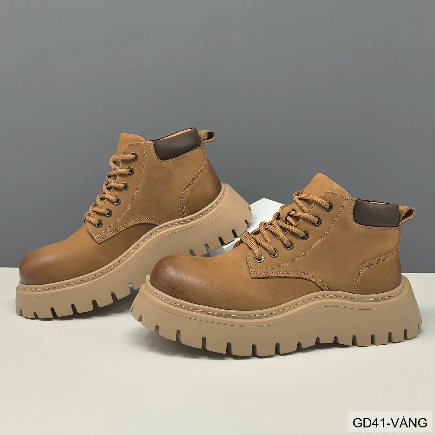 GD41 - Giày boots nam da bò thật đế dày phong cách Martin thời trang công sở và ngoài trời - ảnh 4