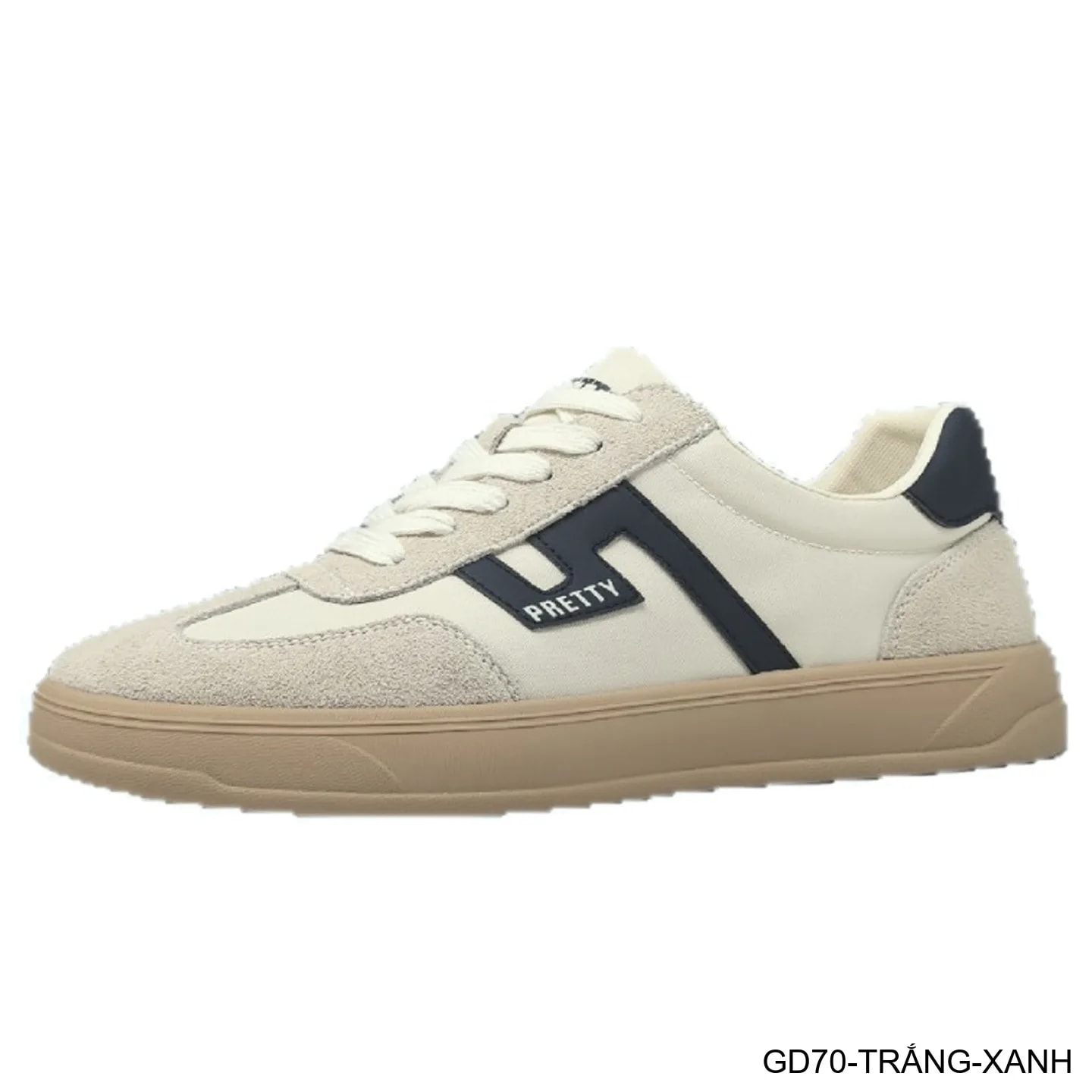 GD70 - Giày thể thao nam phối màu block, chất liệu da nubuck và vải, đế cao su êm ái, phong cách Hàn Quốc - ảnh 6