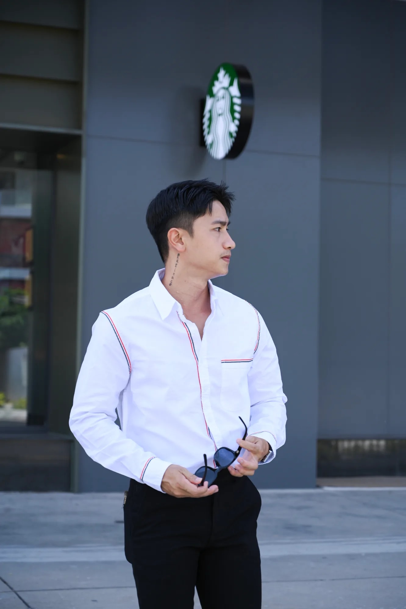 SA71 - Áo sơ mi nam dài tay phong cách Nhật, dáng rộng, cotton 100%, 3 màu Xanh Hoàng Gia, Xanh Nhạt, Trắng - ảnh 4
