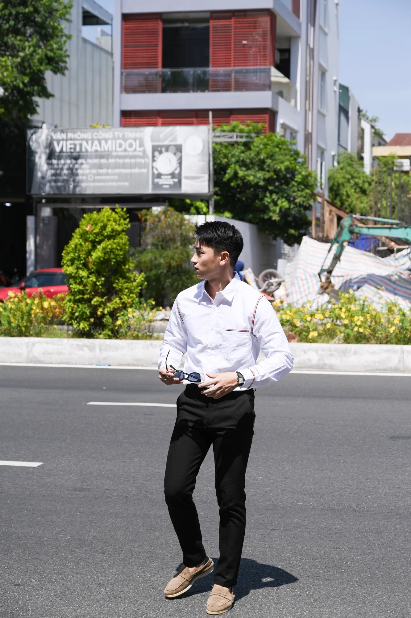 SA71 - Áo sơ mi nam dài tay phong cách Nhật, dáng rộng, cotton 100%, 3 màu Xanh Hoàng Gia, Xanh Nhạt, Trắng - ảnh 7