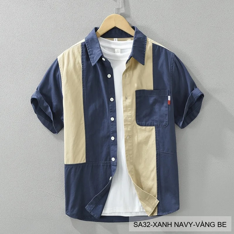 Xanh Navy-Vàng Be