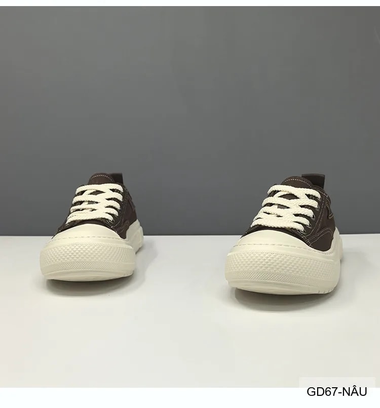 GD67 - Giày vải nam đế dày tăng chiều cao, thoáng khí, phong cách retro thời trang - ảnh 7