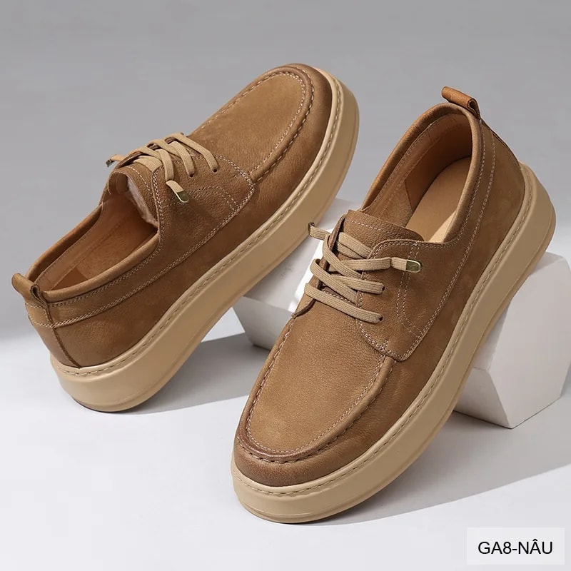 GA8 - Giày nam da thật Lin Sen, mẫu mới 2026, đi làm đi chơi, phong cách casual thanh lịch - ảnh 2