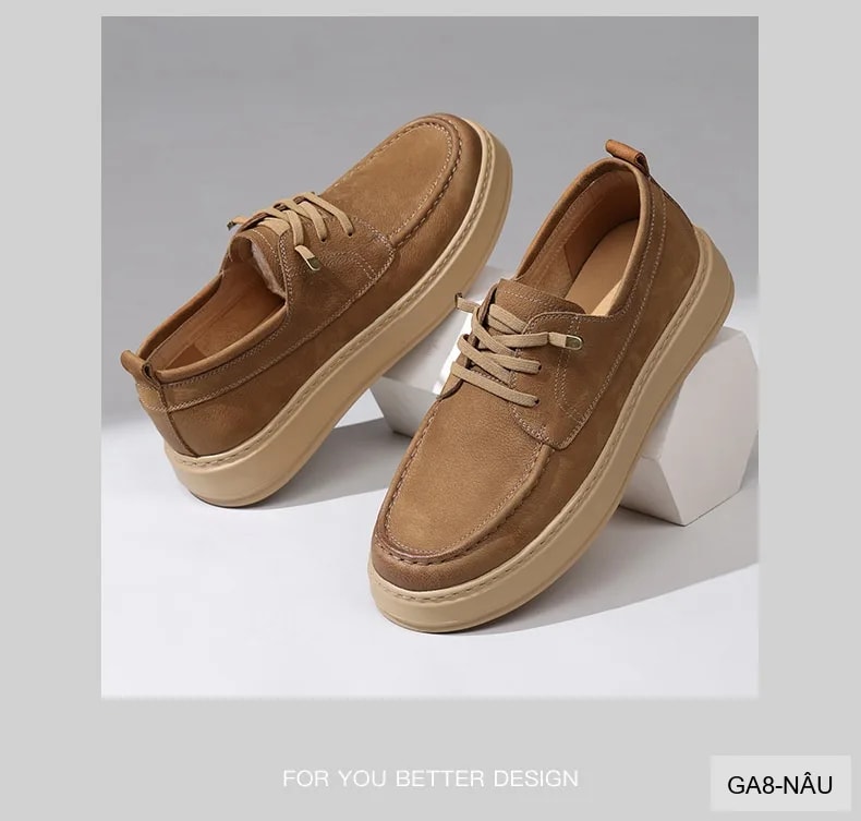 GA8 - Giày nam da thật Lin Sen, mẫu mới 2026, đi làm đi chơi, phong cách casual thanh lịch - ảnh 9