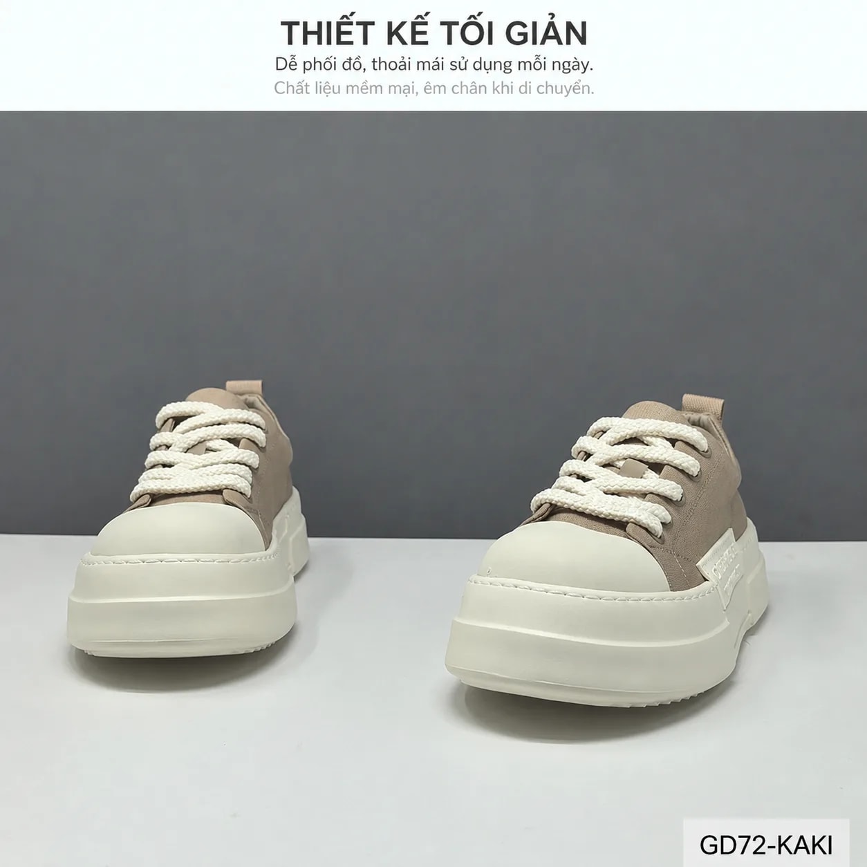 GD72 - Giày nam đế dày thời trang, thoáng khí, phong cách năng động - ảnh 6