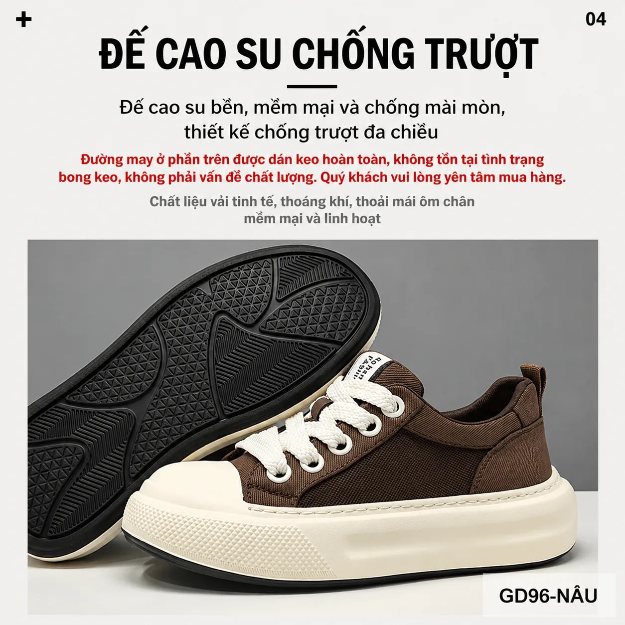 GD96 - Giày thể thao nam đế cao tăng chiều cao, thoáng khí, phong cách thời thượng - ảnh 8