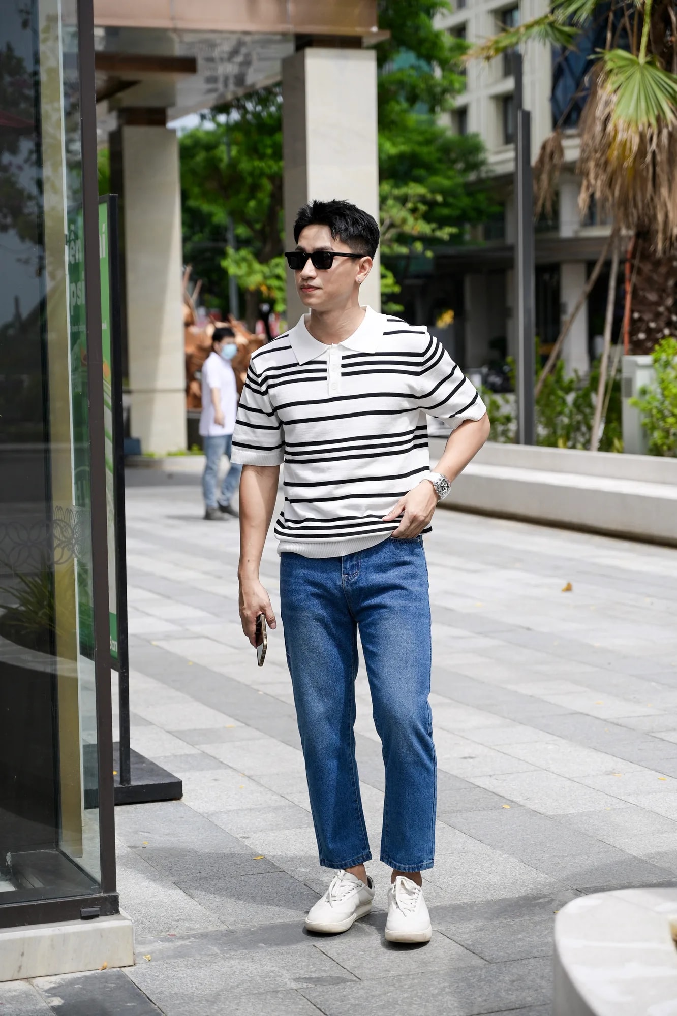 QC2 - Quần Jeans Nam Ống Đứng Chín Tấc Phong Cách Hàn Quốc - ảnh 8