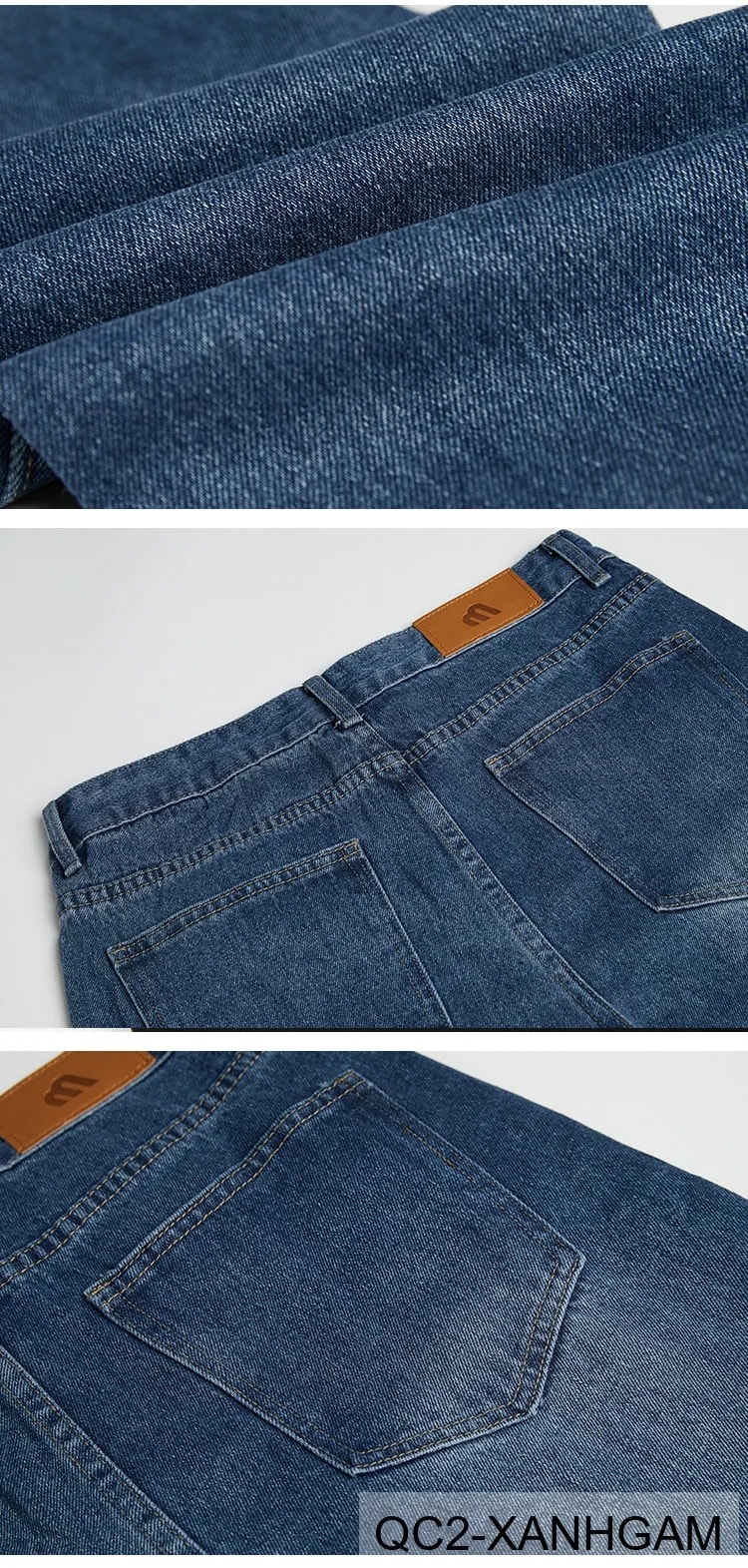 QC2 - Quần Jeans Nam Ống Đứng Chín Tấc Phong Cách Hàn Quốc - ảnh 9