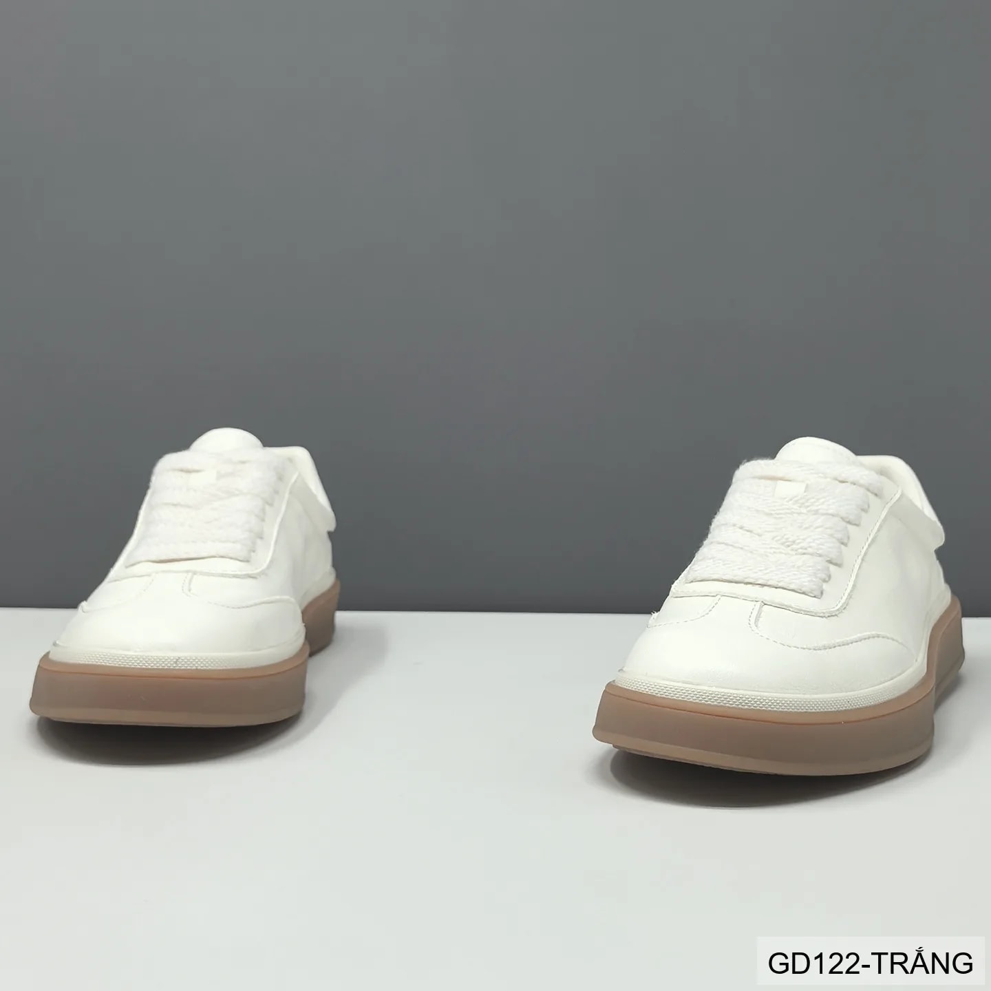 GD122 - Giày thể thao nam da thật trắng, kiểu dáng châu Âu, thoáng khí, đế cao su êm ái - ảnh 7