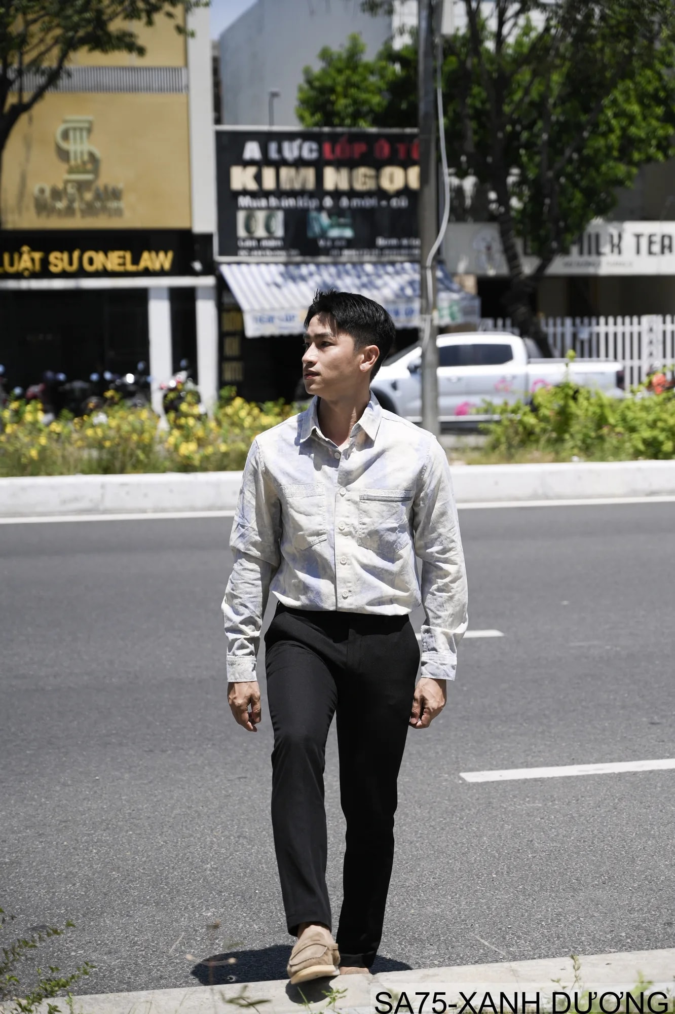 SA75 - Áo Sơ Mi Nam Dài Tay In Họa Tiết Phong Cách Nhật Bản Chất Cotton Mềm Mại - ảnh 9