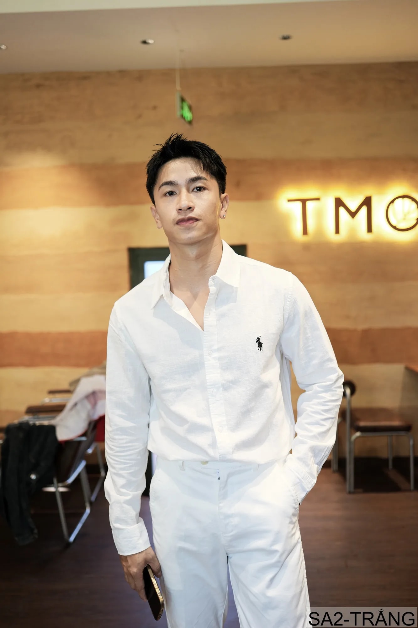 SA2 - Áo sơ mi nam dài tay thêu logo nhỏ, chất cotton mềm mại, dáng rộng thoải mái, phong cách Nhật Bản - ảnh 4