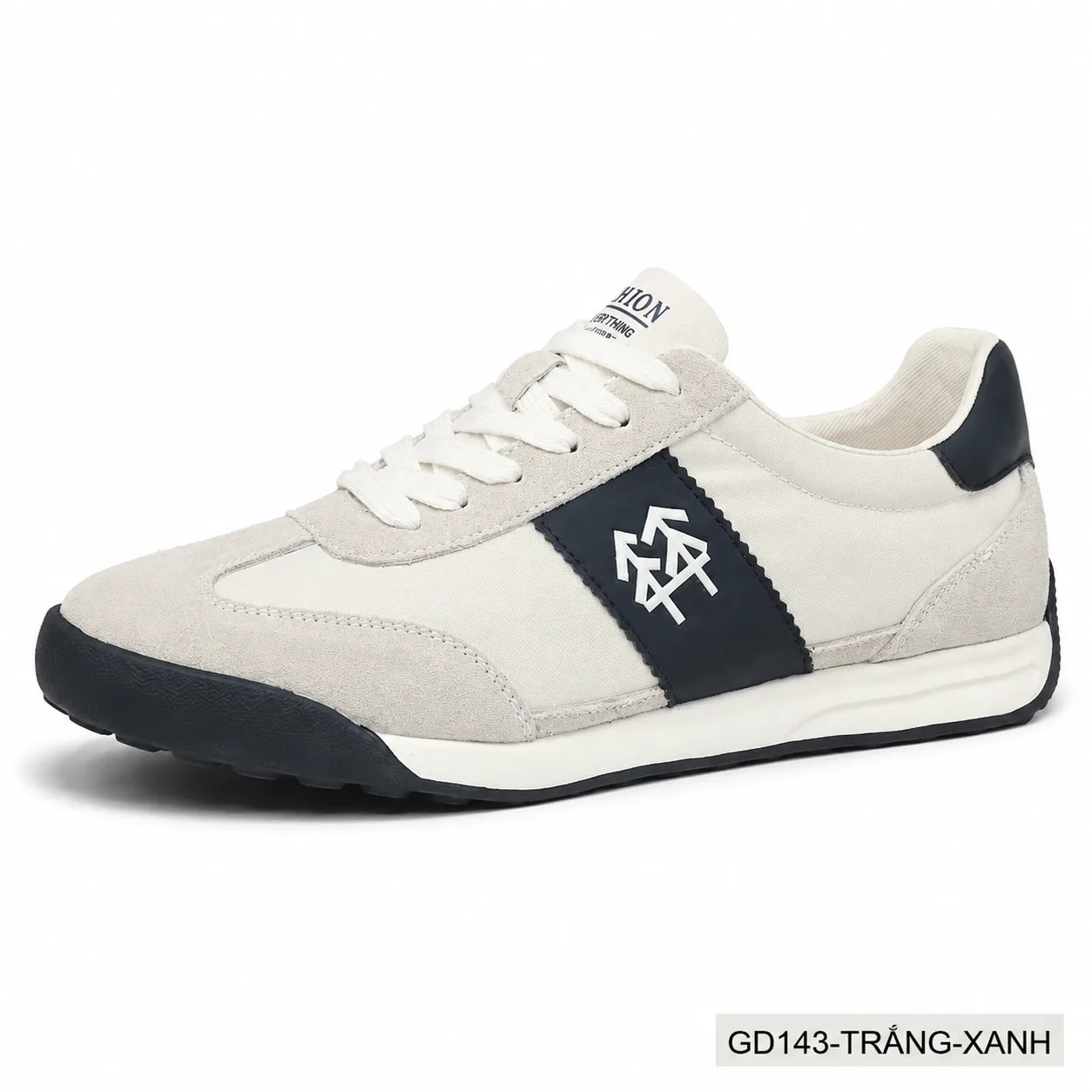GD143 - Giày thể thao nam da nubuck phối màu khối, phong cách Hàn Quốc, đế TPU êm chân