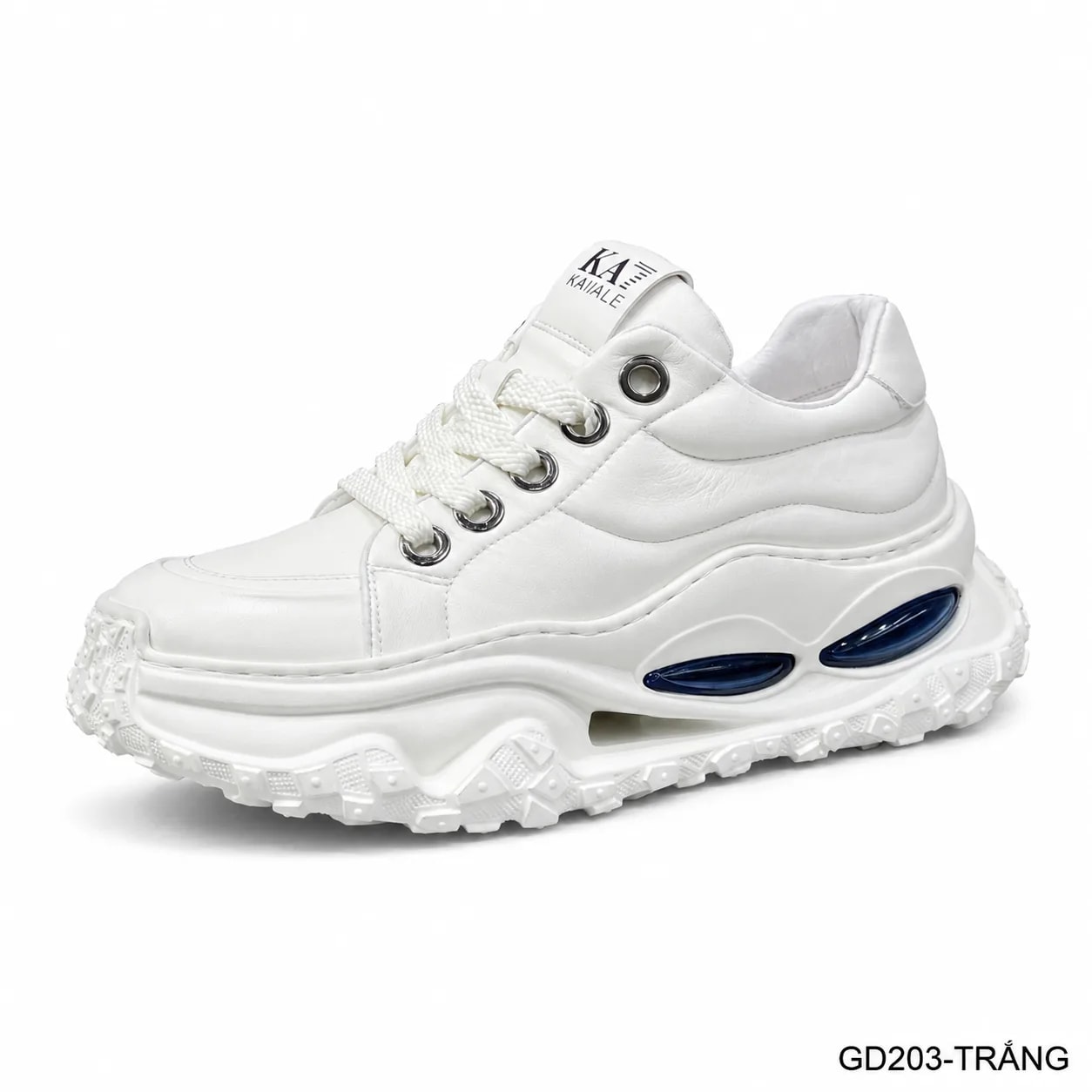 GD203 - Giày nam da bò cao cấp kiểu dad shoes đế dày tăng chiều cao