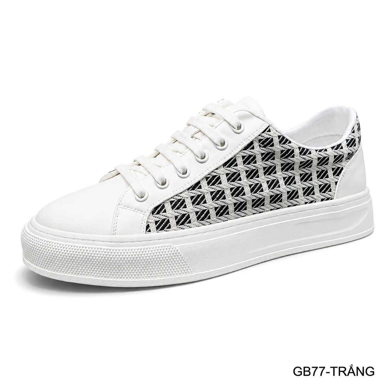 GB77 - Giày vải nam thời trang kiểu châu Âu, thoáng khí, nhẹ, đế cao su chống trơn trượt