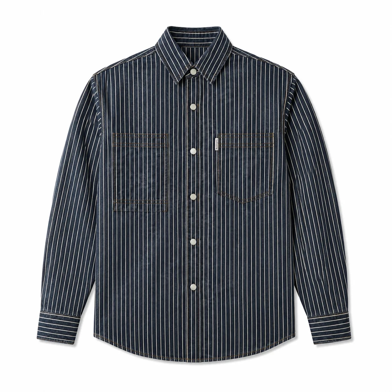 SA10 - Áo sơ mi nam dài tay sọc dọc phong cách Nhật Bản, chất cotton mềm mại, form rộng thoải mái