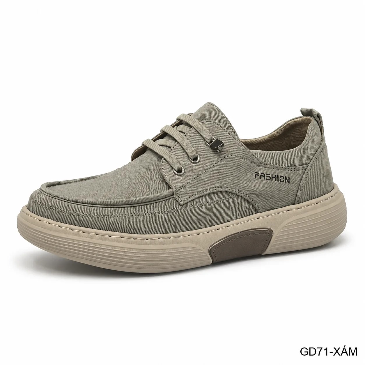 GD71 - Giày nam casual thoáng khí chất liệu lụa băng, đế cao su êm ái, phong cách châu Âu trẻ trung